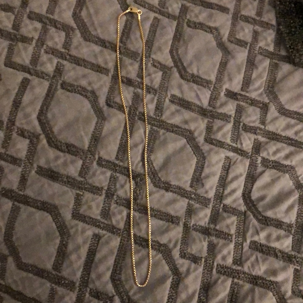 14K Gold over Sterling from Italy. overlay. 18in - Picture 3 of 7